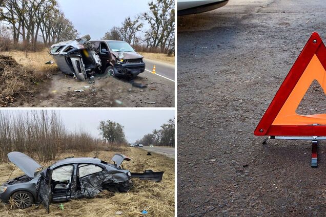 Машины разбросало в разные стороны: в Киевской области пьяный водитель устроил тройное ДТП. Фото