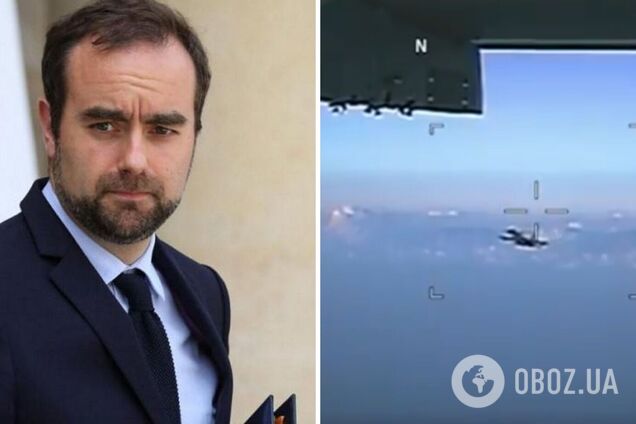 Російський Су-35 здійснив 'навмисні та небезпечні' маневри біля французького безпілотника Reaper: Лекорню зробив заяву. Відео