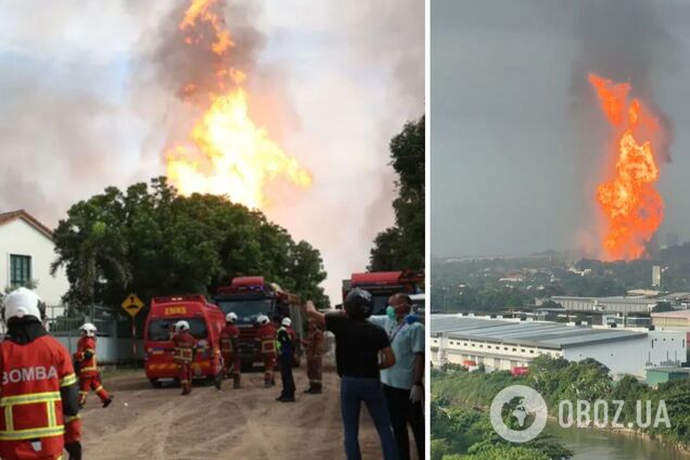 Поднялся столб огня: в Малайзии произошел мощный взрыв на газопроводе, пострадали десятки человек. Видео