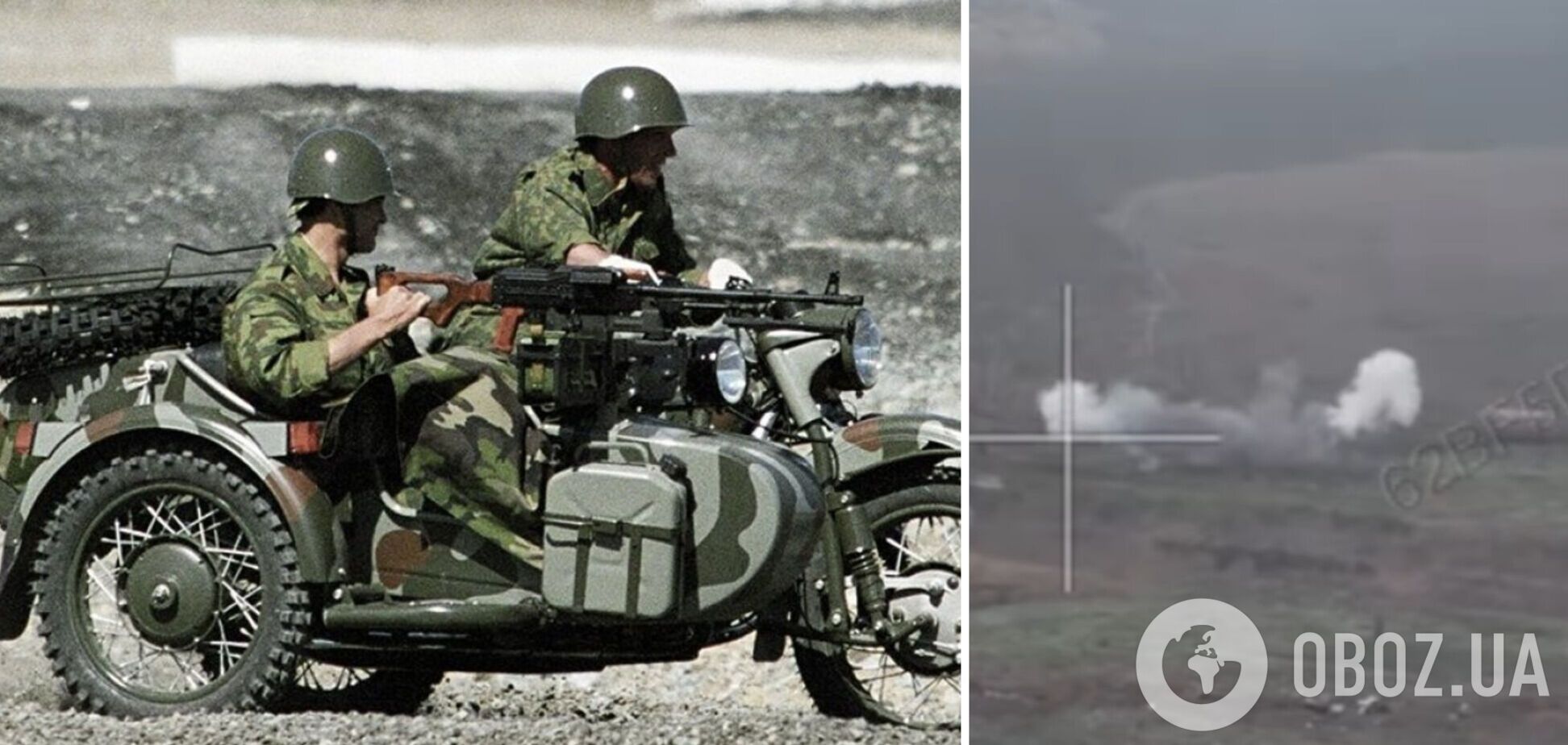 Российские военные использовали мотоциклы для штурма