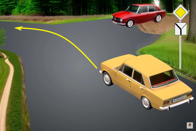 Чи треба вмикати поворот? Хитре завдання з ПДР