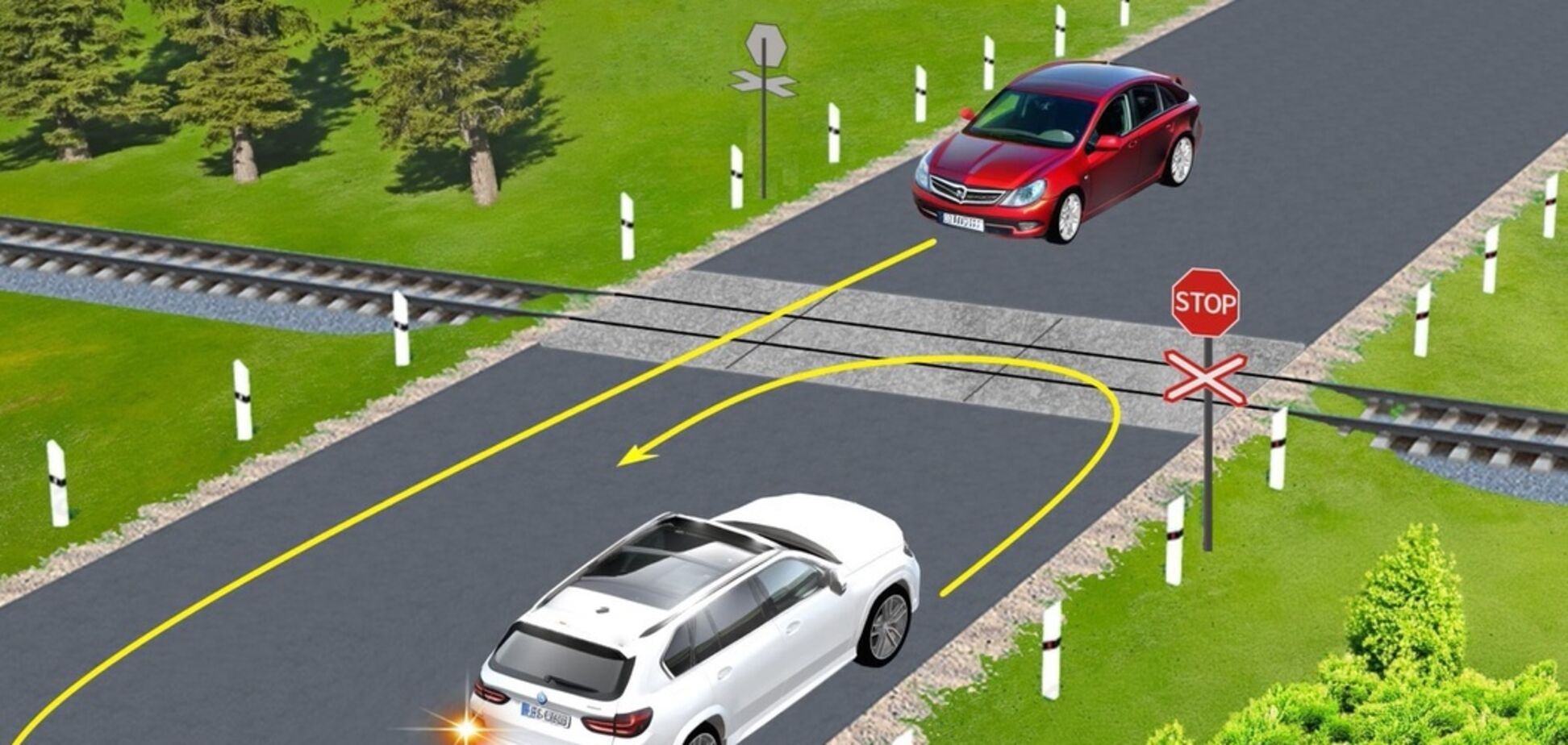 Кто нарушит правила, выполнив разворот: тест на знание ПДД