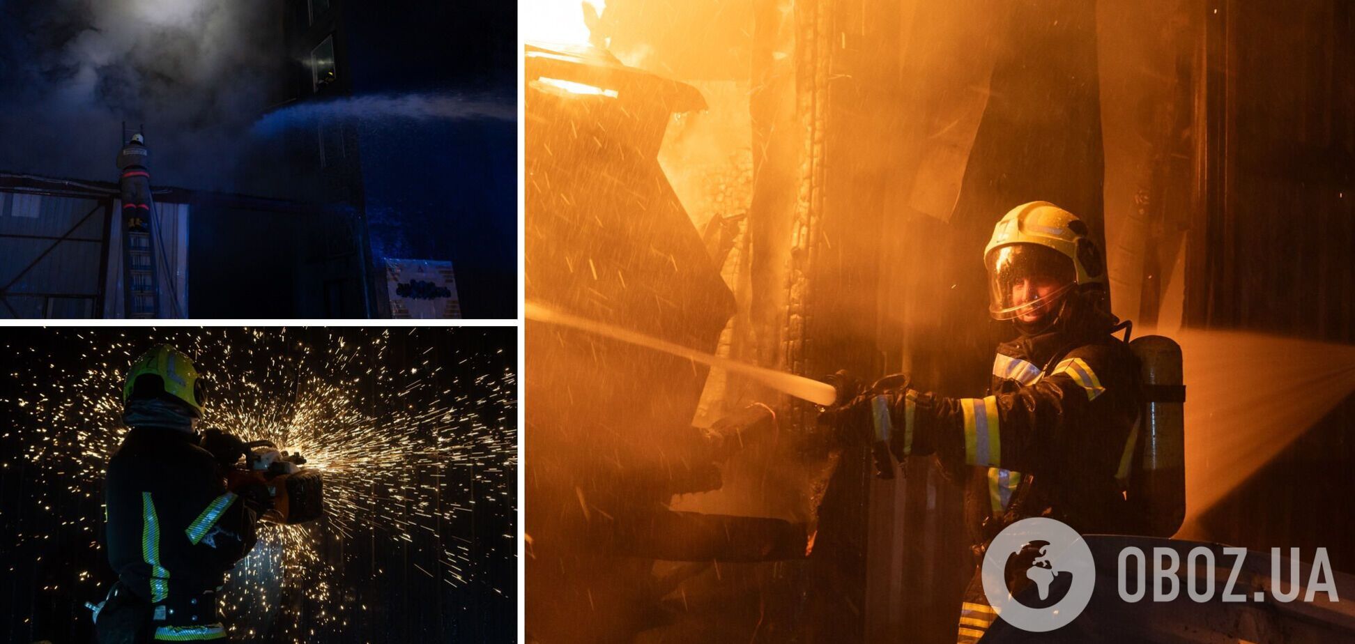 В Киеве спасатели шесть часов тушили масштабный пожар на Оболони. Подробности, фото и видео
