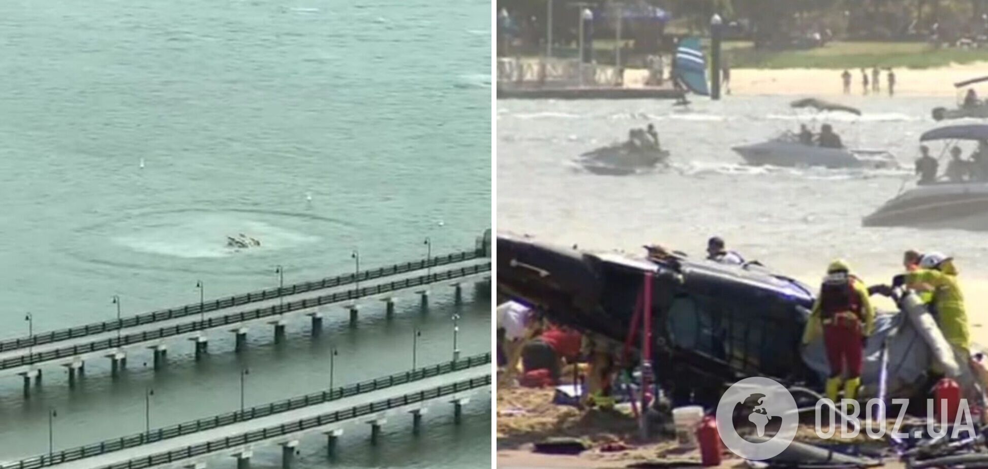 В Нью-Йорке вертолет упал в Гудзон: среди жертв – топ-менеджер Siemens, его жена и трое детей. Фото и видео