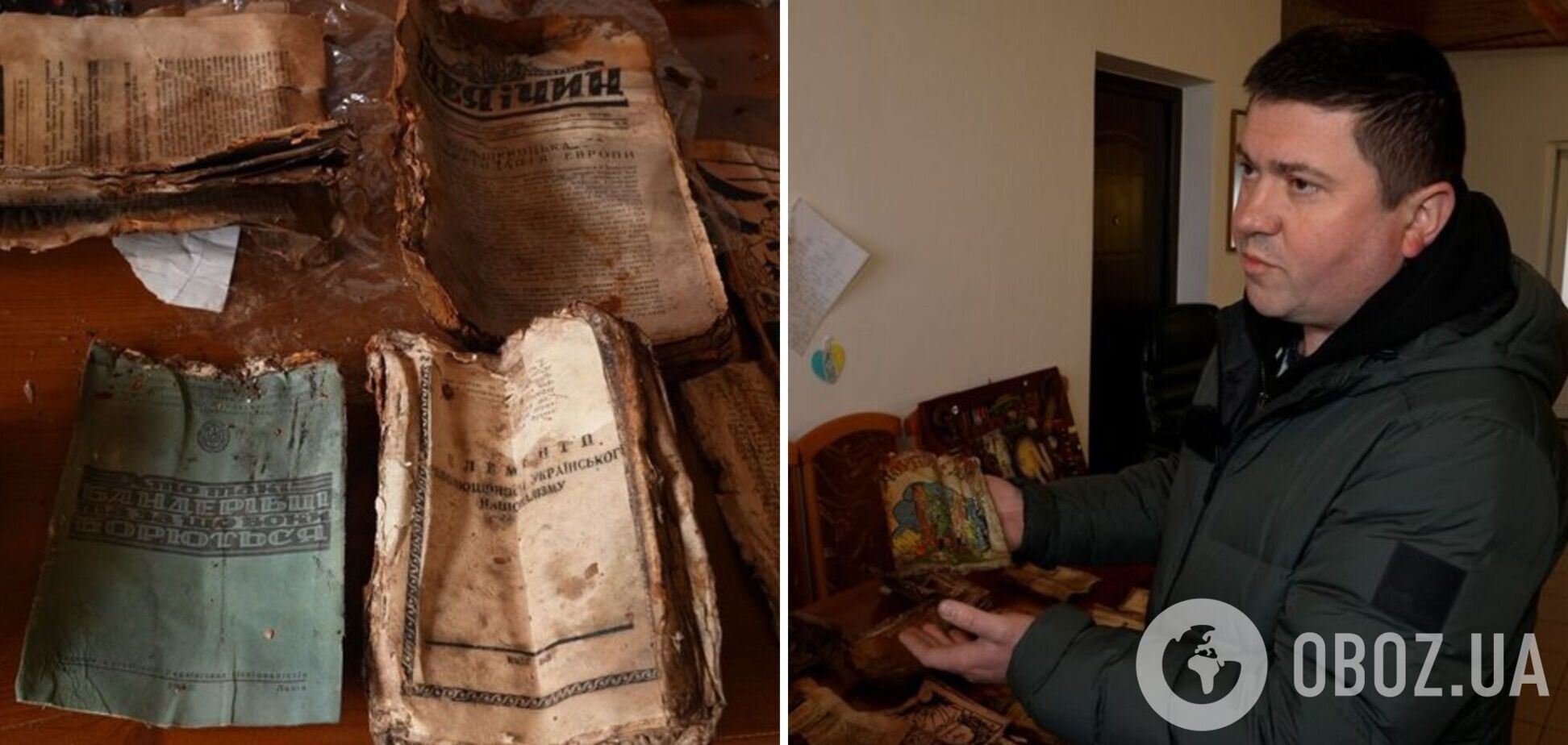 Пролежав 80 років під землею: в лісі на Прикарпатті знайшли бідон з документами ОУН. Фото