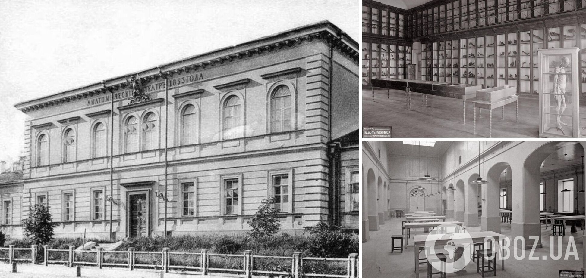 В сети вспомнили историю уникального Анатомического театра Киева, открытого в 1853 году. Фото