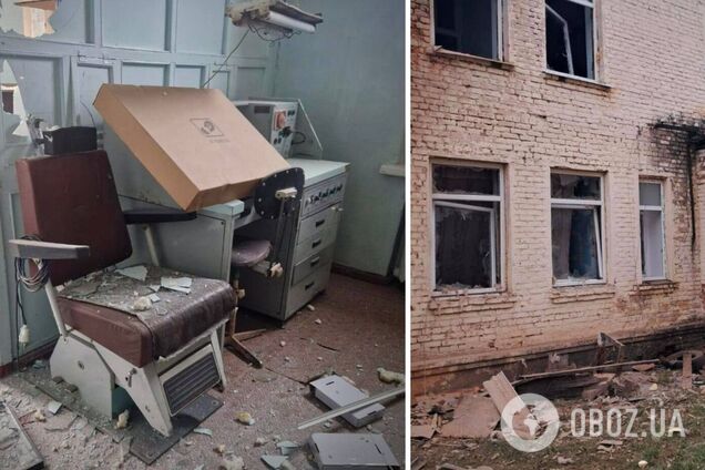 Ворог обстріляв лікарню на Чернігівщині: поранена медсестра, є пошкодження. Фото
