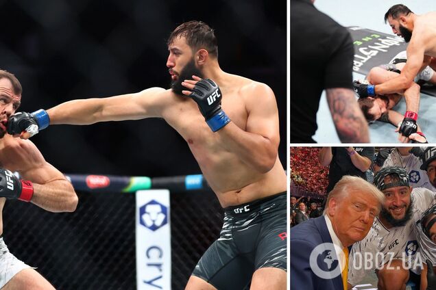 На глазах у Трампа. Предателя Украины нокаутировали в первом же раунде. Видео с турнира UFC 314