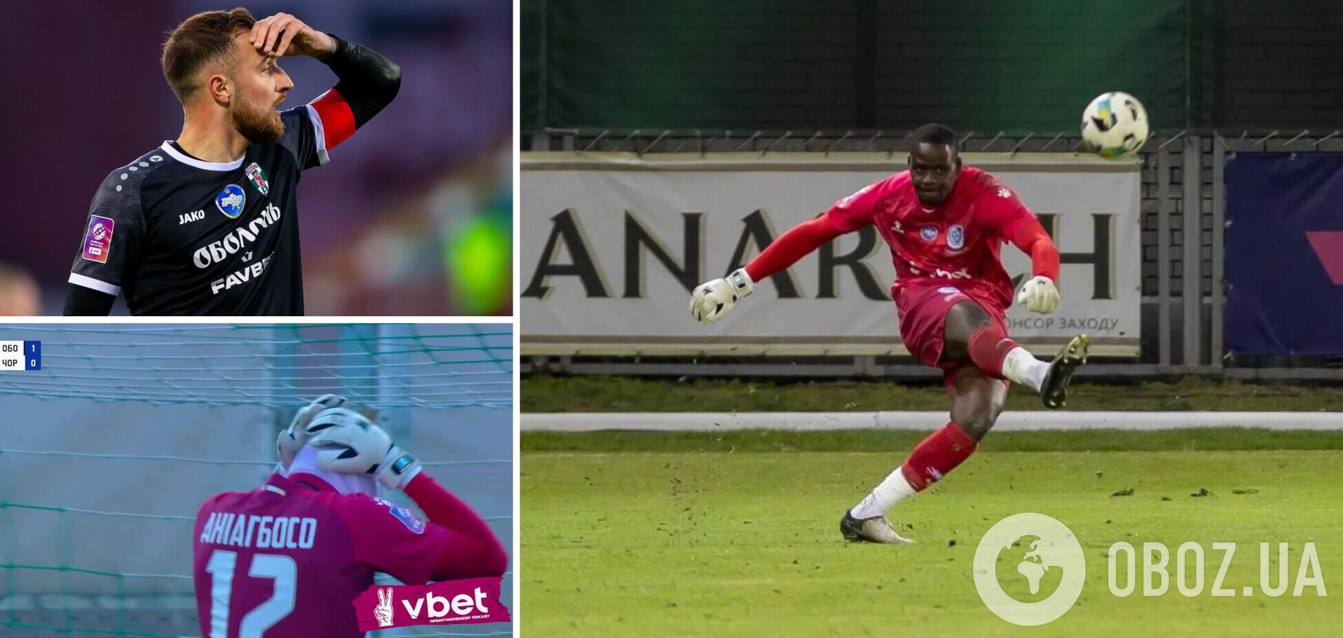 В украинской Премьер-лиге вратарь забил в свои ворота 'самый необычный гол в истории'. Видео
