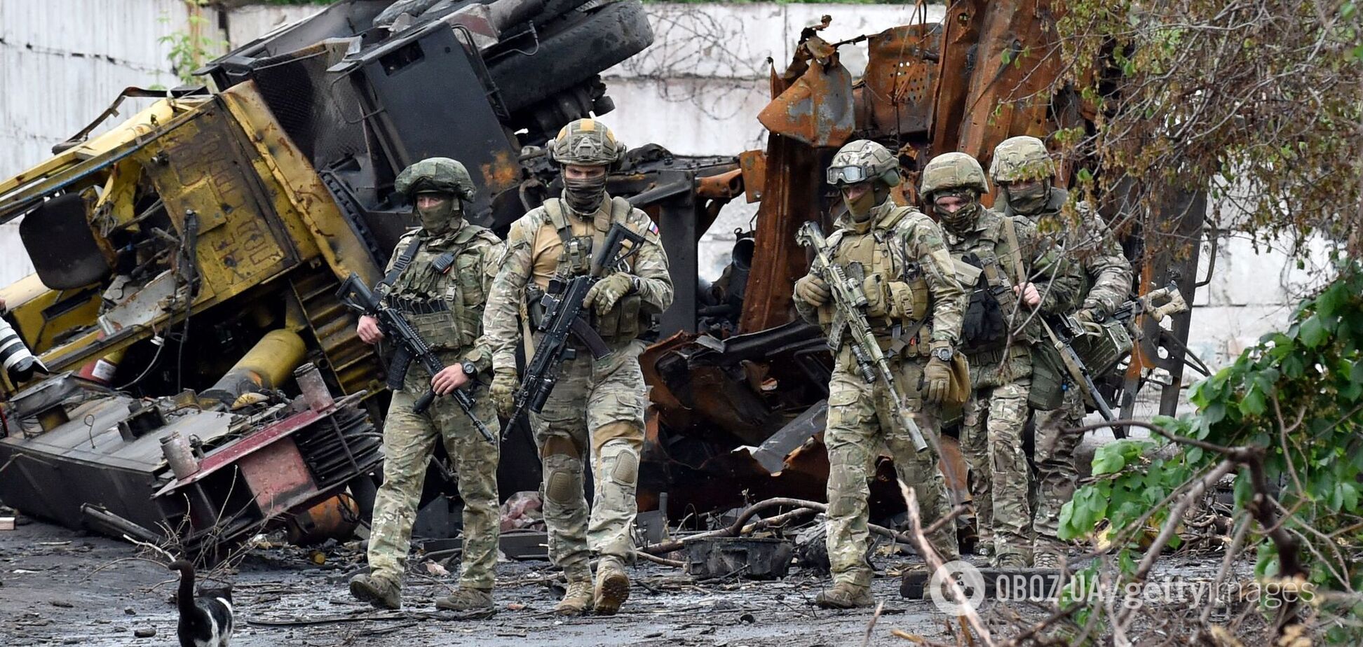 Российские оккупанты в Мариуполе, 2022 год