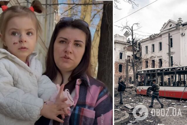 Ребенок попросил надеть крестик: женщина с дочкой, которая чудом спаслась во время атаки РФ на Сумы, рассказала о пережитом. Видео