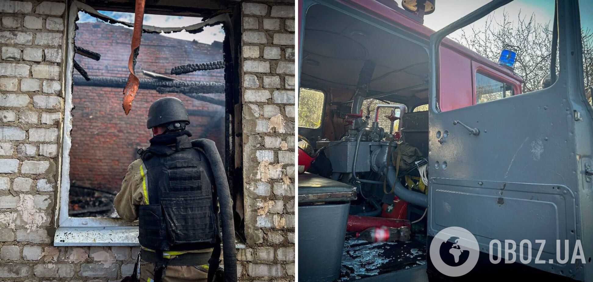 Россия атаковала Сумщину, поврежден автомобиль спасателей. Фото и видео