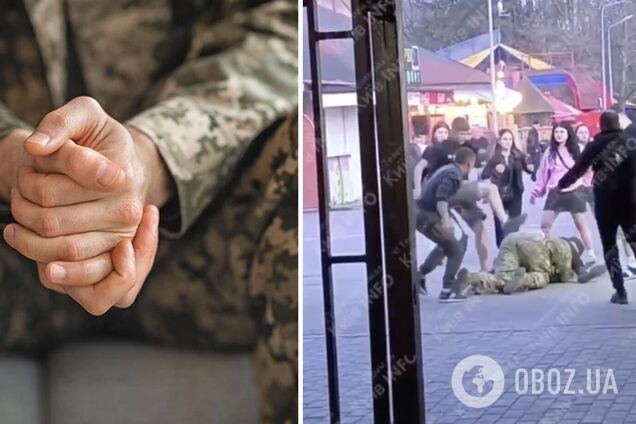 В киевском Гидропарке толпа подростков избила военного: полиция задержала двух из них. Видео