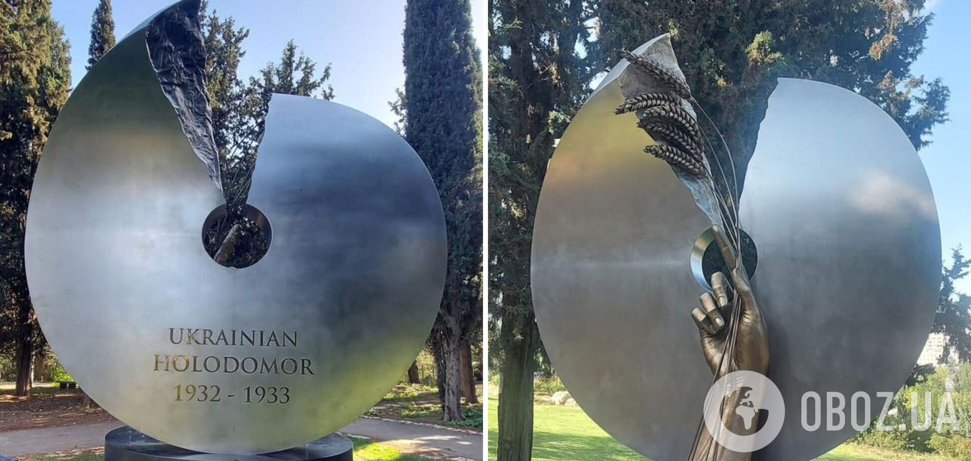 В Израиле был установлен первый памятник жертвам Голодомора в Украине. Фото