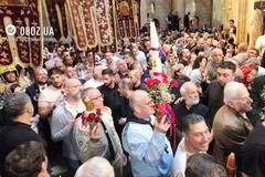 В Иерусалиме сошел Благодатный огонь. Фоторепортаж из храма Гроба Господня