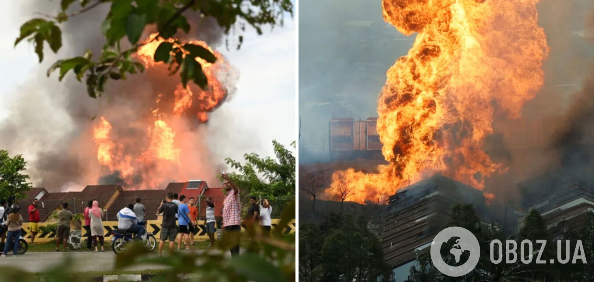 У Малайзії вибухнув магістральний газопровід: постраждали більше сотні людей і житлові будинки. Фото