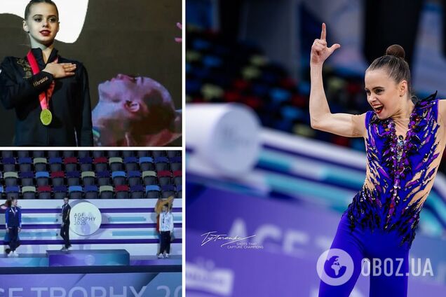 Українська гімнастка виграла 'золото' на Кубку світу та пішла з нагородження, щоб не фотографуватися з росіянкою та білорускою. Відео