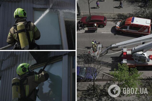 Дим було видно здалеку: у Києві сталась пожежа в одному з бізнес-центрів. Подробиці, фото та відео