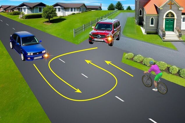 В якому порядку проїдуть транспортні засоби: завдання з ПДР