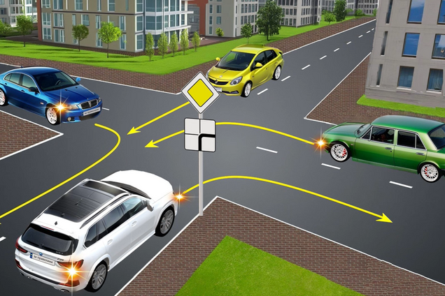 Кто проедет перекресток последним: хитрое задание для водителей