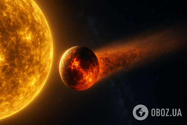 Учені виявили планету з хвостом: її розплавлює головна зірка