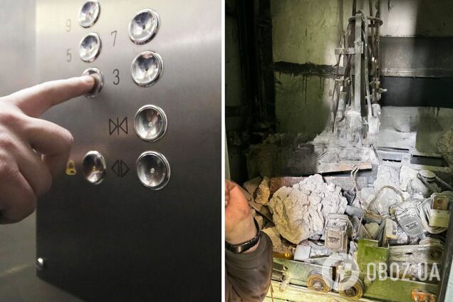 У центрі Києва в багатоповерхівці обірвався ліфт із людиною всередині. Фото