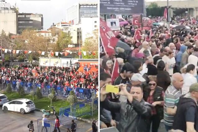 У столиці Туреччини опозиція вивела людей на марш проти Ердогана: мітингувальники знесли кордон поліції. Відео