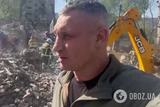 Разбирают завалы в двух домах: Кличко показал последствия российской ночной атаки на Киев. Видео