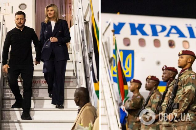 Зеленский впервые прилетел с официальным визитом в ЮАР: запланирована встреча с президентом Рамафосой. Фото