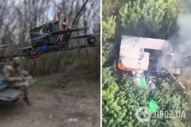 'Охота' удалась: на Донетчине пилоты FPV-дронов уничтожили вражескую бронетехнику и завершили контракт штурмовой группе на БТР. Видео