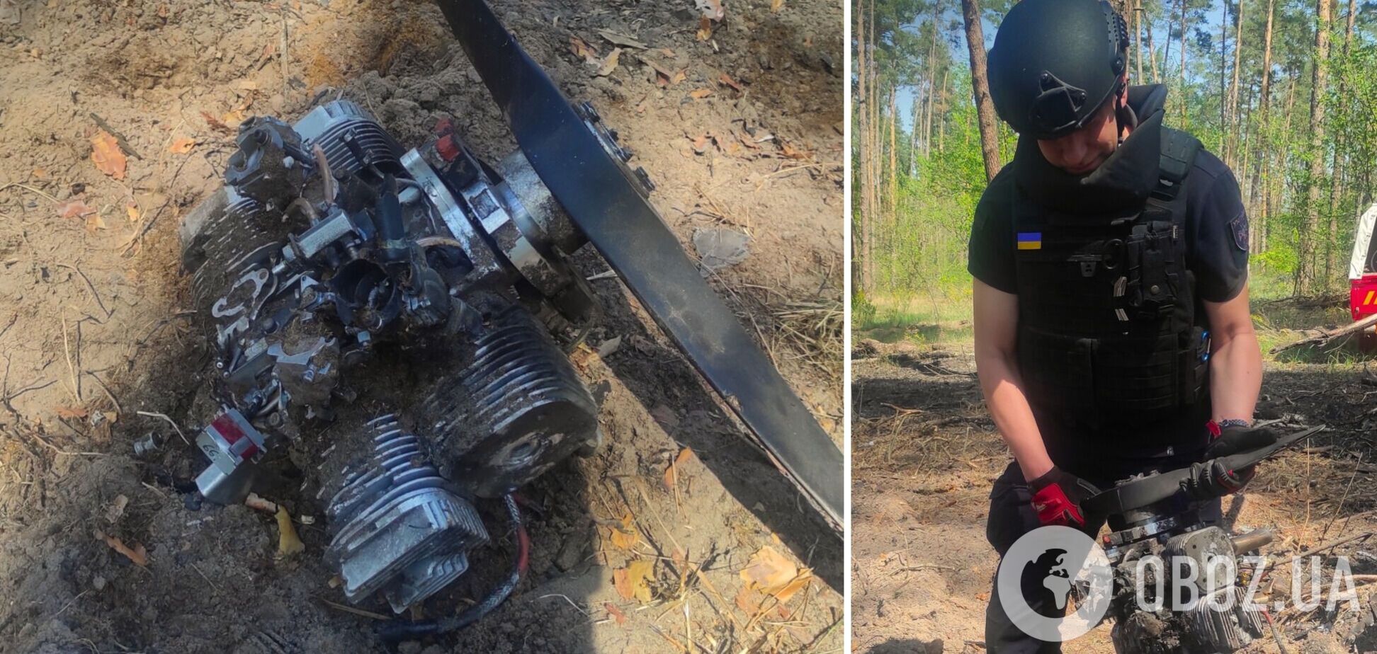 У ДСНС показали уламки 'Шахедів', знайдених на Київщині після чергової атаки РФ. Фото