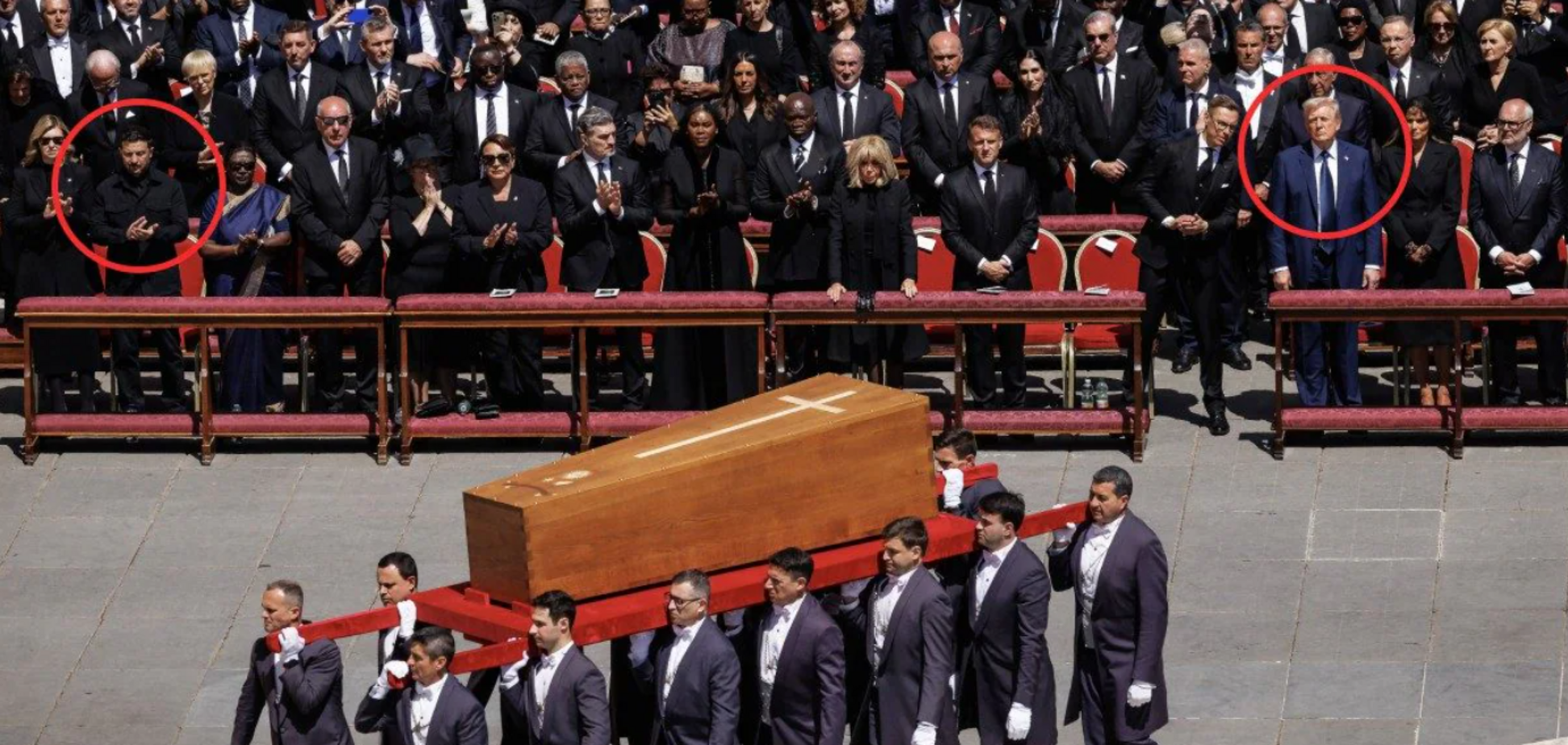 Ватикан пошел на нарушение протокола, чтобы посадить Зеленского в первом ряду на похоронах Папы Франциска. Фото