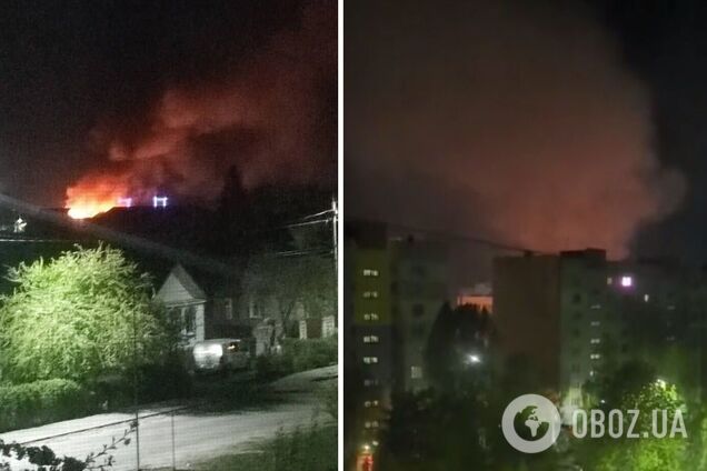 Под ударом был завод микроэлектроники: дроны атаковали российский Брянск, после взрывов вспыхнул пожар. Фото и видео