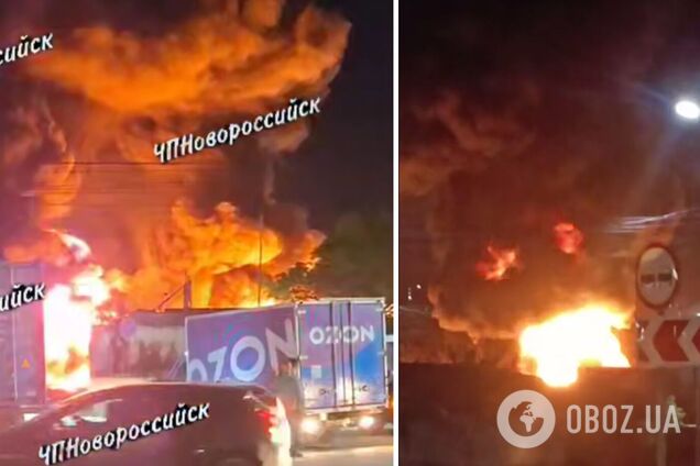 В Новороссийске прогремели мощные взрывы: сообщают о пожаре возле нефтебазы. Видео