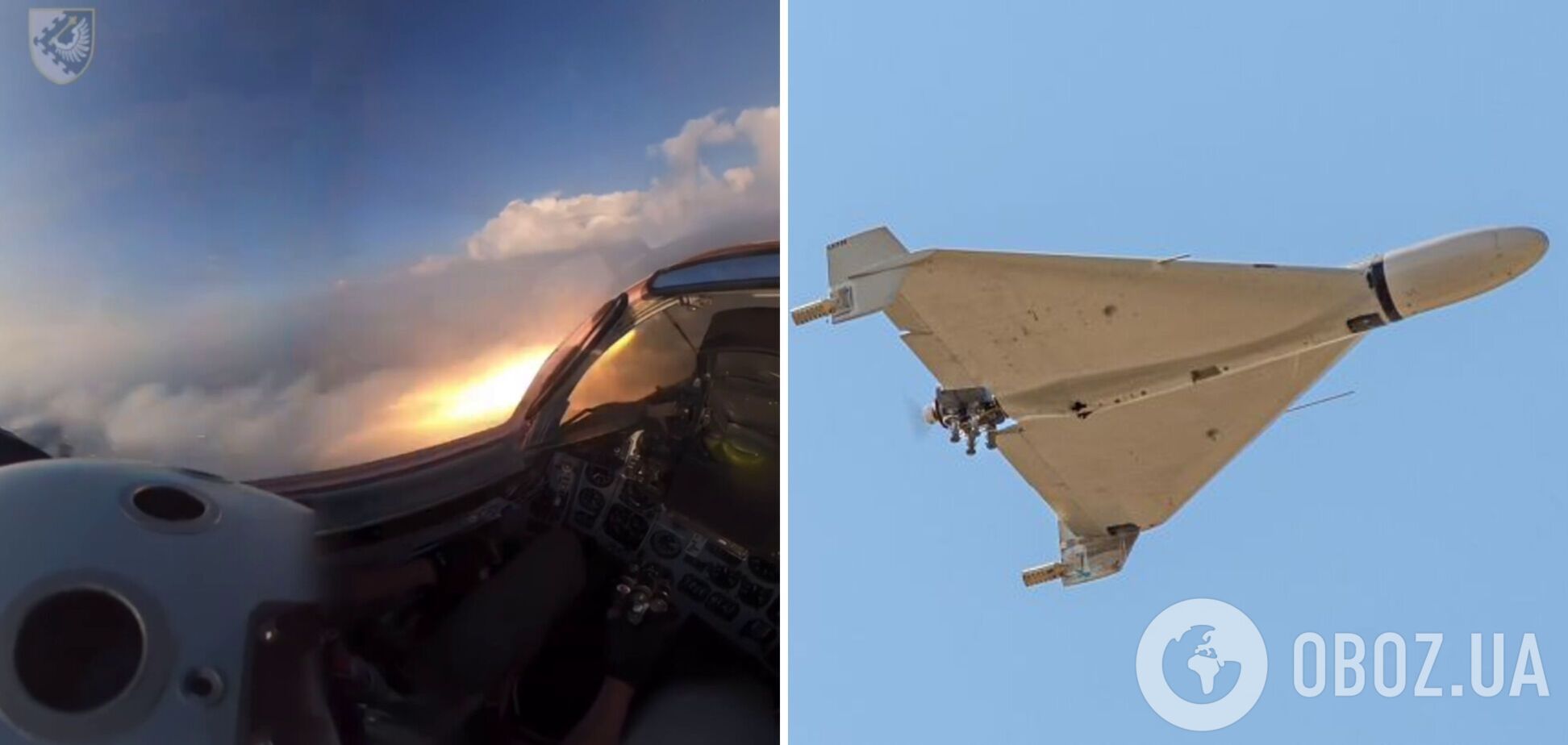 'Редкое видео': в Воздушных силах показали боевую работу пилота истребителя по российскому 'Шахеду'