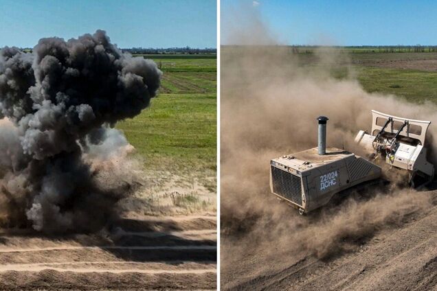 Машины спасают жизнь людей: в ГСЧС показали, как разминируют освобожденные территории на Херсонщине. Фото