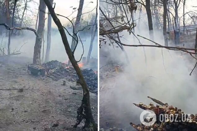 'Вот это нас рвануло! Мы – бомжи!' Оккупант показал свои позиции после точного удара Сил обороны Украины. Видео