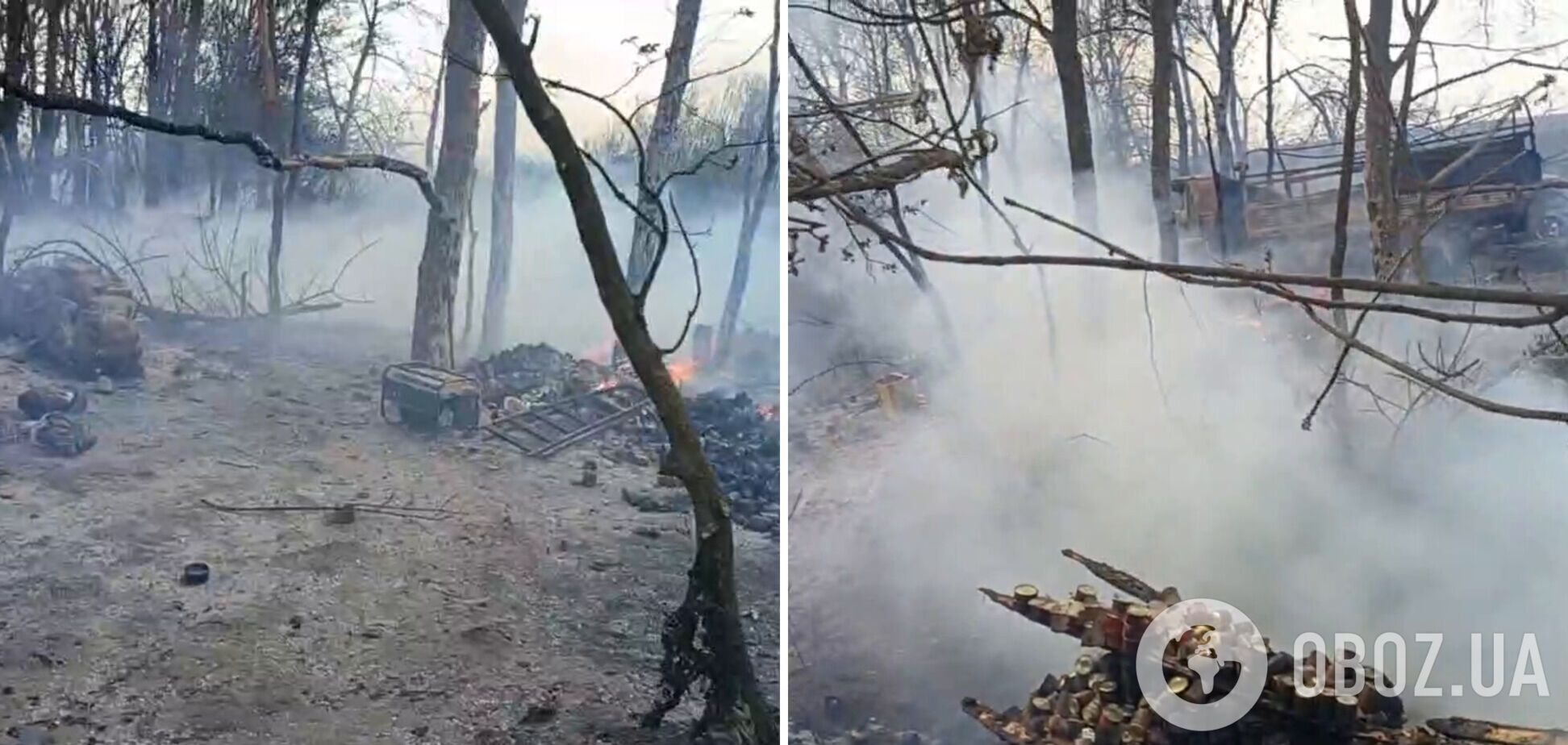 'Вот это нас рвануло! Мы – бомжи!' Оккупант показал свои позиции после точного удара Сил обороны Украины. Видео