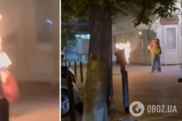 У центрі Івано-Франківська чоловік облив себе бензином і підпалив: усі подробиці. Відео