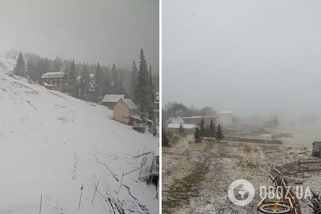 На Україну суне негода посеред весни: Луцьк і Львів засипає снігом. Відео