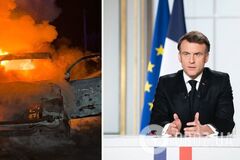 'Россия продолжает войну со все более высокой интенсивностью': Макрон отреагировал на ракетные удары по Кривому Рогу и Киеву