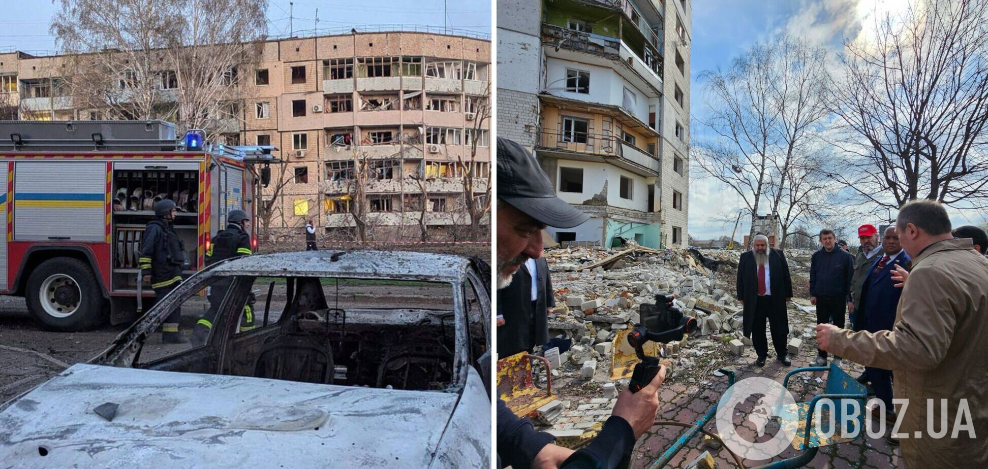 'Світ має засудити цю жорстокість': духовний радник Трампа побував на місці прильоту російської ракети у Кривому Розі. Фото