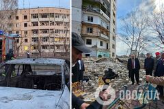 'Мир должен осудить эту жестокость': духовный советник Трампа побывал на месте прилета российской ракеты в Кривом Роге. Фото