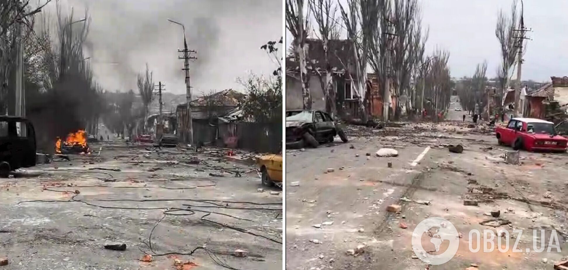 'Руины, пожар, взрывы': оккупанты в Мариуполе устроили 'шабаш' со съемками пропагандистского фильма. Видео