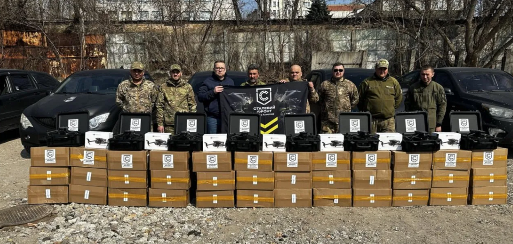 Дроны с тепловизорами и пикапы: воины 157-й ОМБр получили новую помощь от 'Стального фронта'