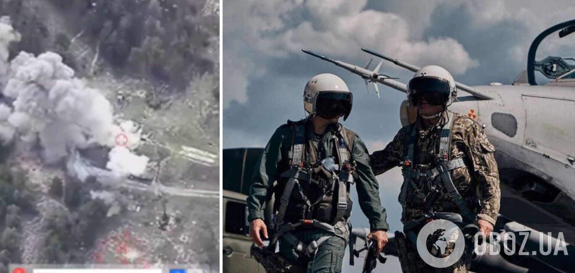 Воздушные силы уничтожили пункт управления 81-го самоходного артиллерийского полка врага на оккупированной Херсонщине. Видео