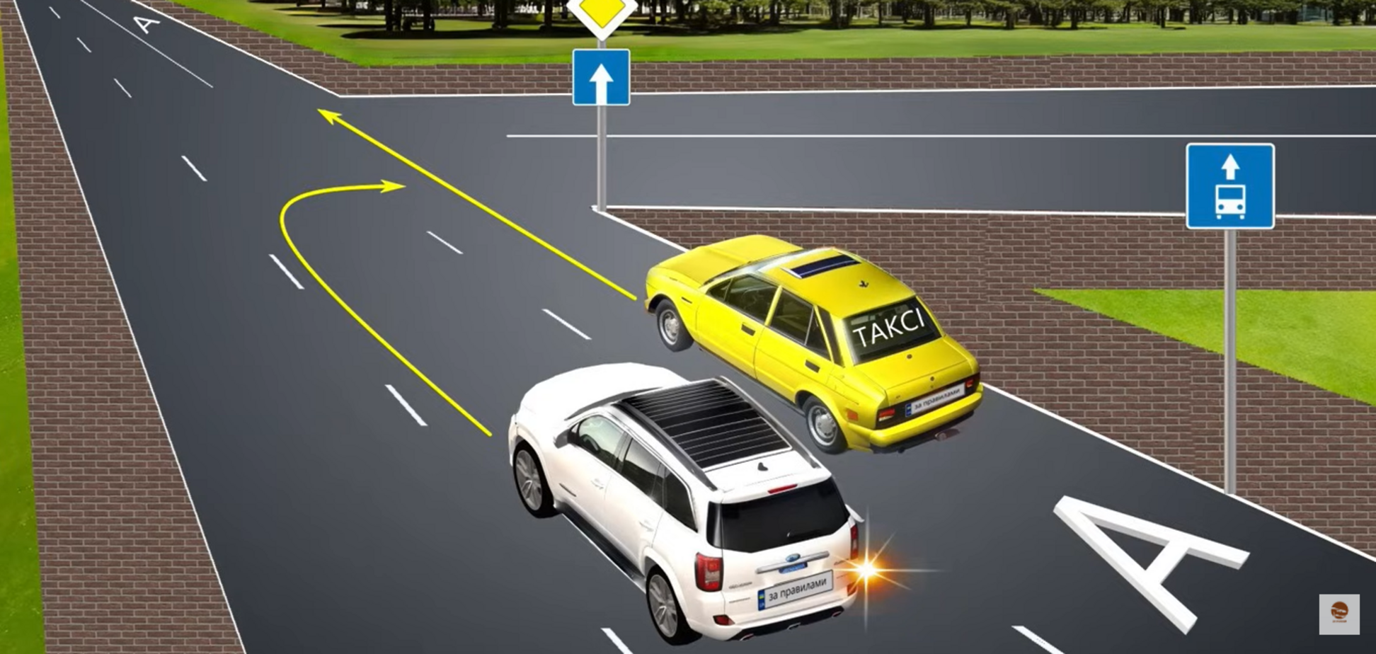 Кто нарушитель? Хитрая задача на знание ПДД