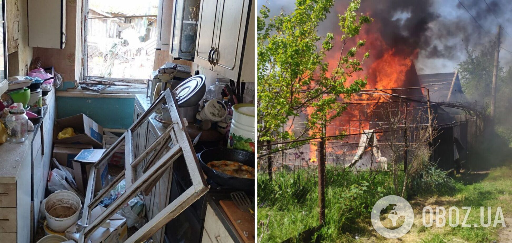 Оккупанты атаковали три района Днепропетровщины: ранена женщина, повреждены здания, погибли домашние животные. Фото