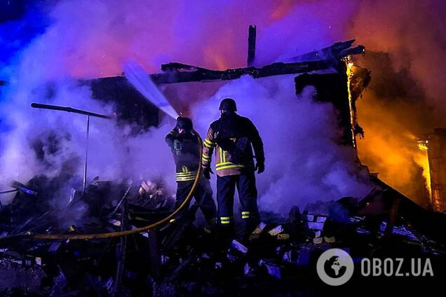 Є пошкодження, виникли пожежі: усі подробиці про наслідки російської атаки на Київщину. Фото