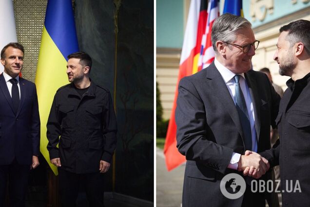 После саммита 'коалиции желающих' Зеленский провел встречи тет-а-тет со Стармером и Макроном: о чем говорили. Фото и видео